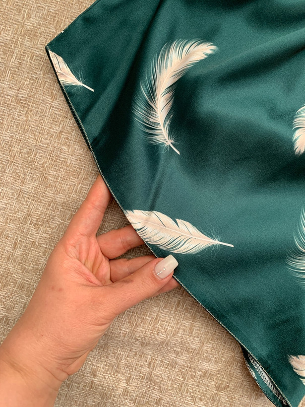 تاپ شلوارک ساتن طرح زمرد